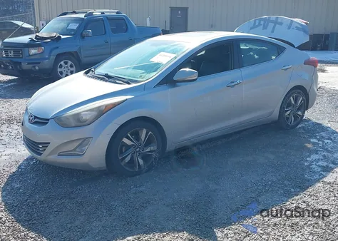 2014 Hyundai Elantra Limited from USA, damaged, VIN 5NPDH4AE3EH519078